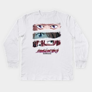 Shinji, Mari& Asuka | EVANGELION: 3.0+1.0 THRICE UPON A TIME Kids Long Sleeve T-Shirt